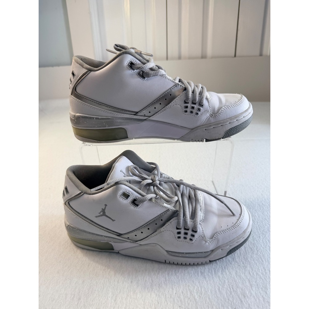Jordan Flight 23 BG White Silver 317821-100 Size 6.5Y Shoes w/ Original Box